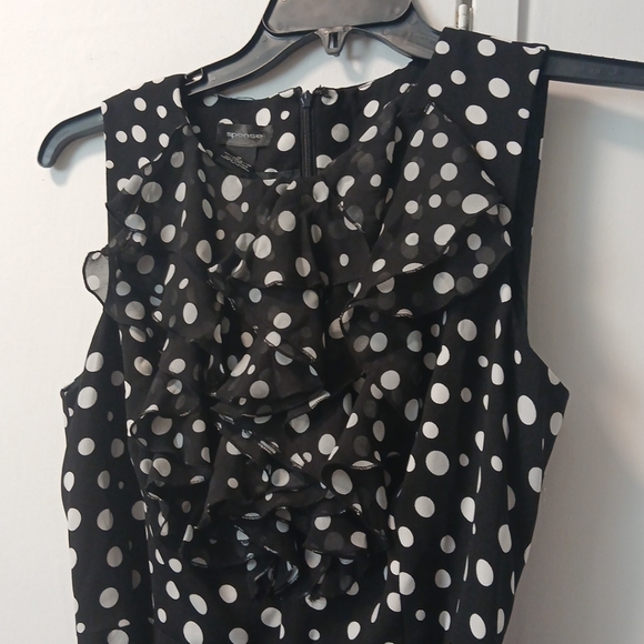 Spense Ruffle Polka Dots Woman Dress Size 10 - Picture 3 of 13